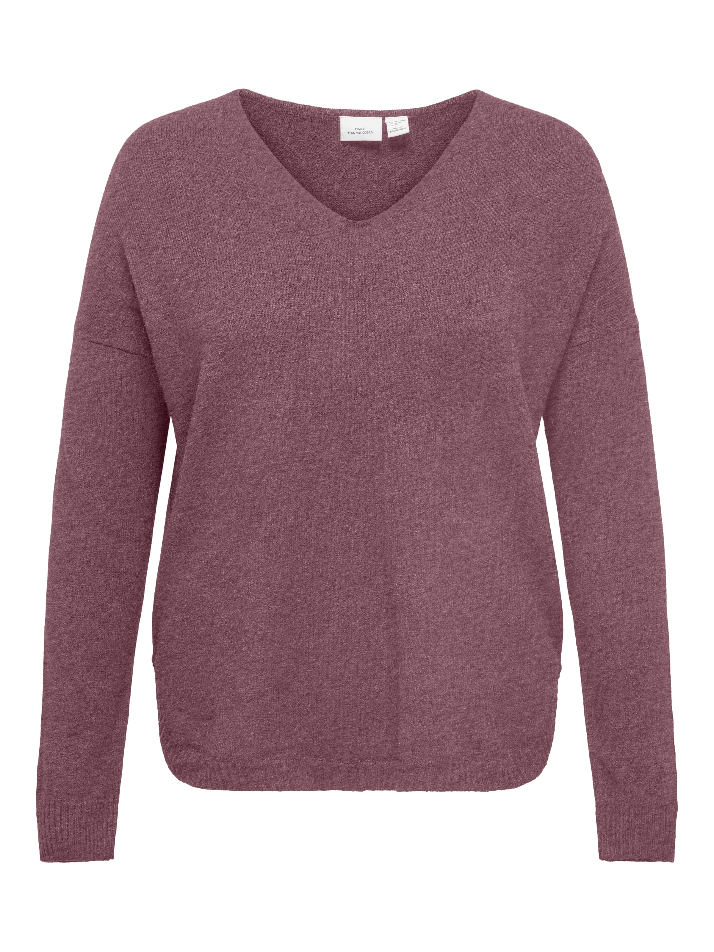ONLY CARMAKOMA V-Ausschnitt-Pullover »CARMARGARETA LS PULLOVER KNT NOOS«
