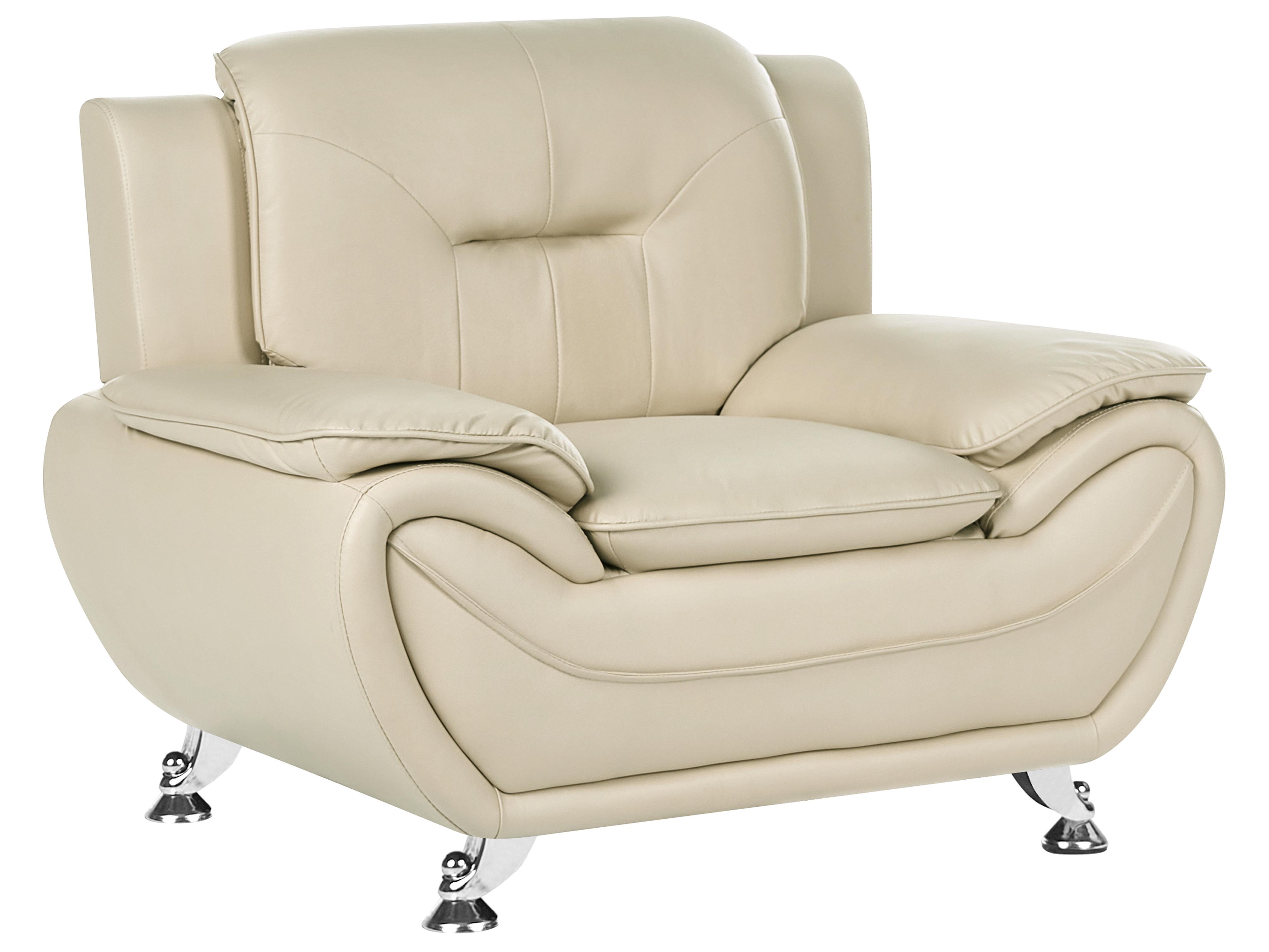 Bankenset 6-zits LEIRA Kunstleer Beige