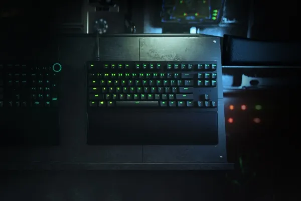 Razer Huntsman V2 TKL - Tastatur - backlit - USB-C - QWERTY - USA - tastkontakt: Razer Clicky Optical Purple