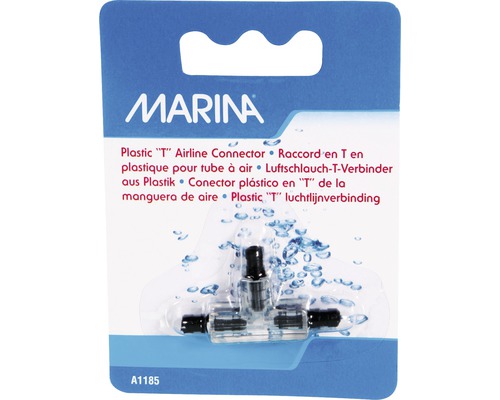 Marina T-stuk voor het aansluiten van 4/6 mm luchtslangen