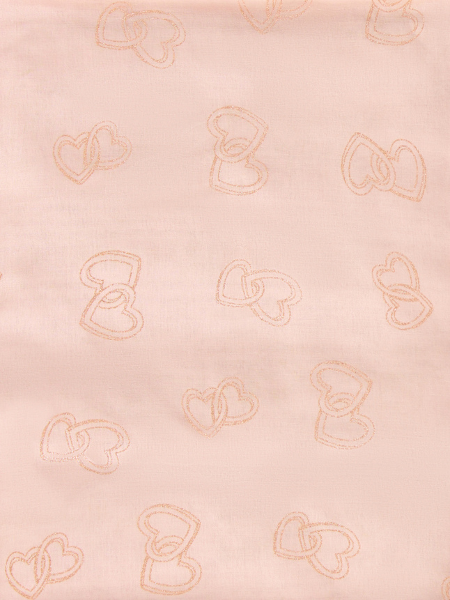 Foulard motif coeurs brillants
