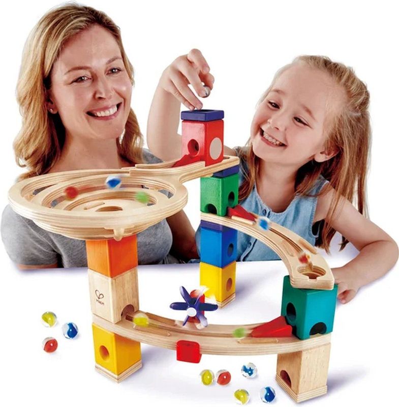 Hape - E6021 - Knikkerbaan - Hout - 27 Onderdelen - Vanaf 4 Jaar
