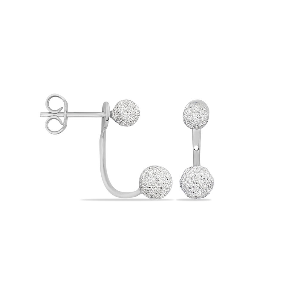 Bijoux D'oreilles Rosely Argent Blanc