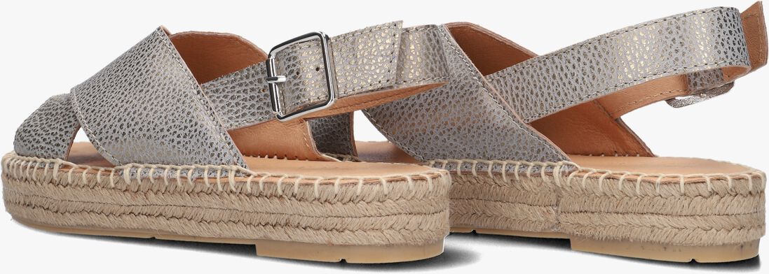 gouden via vai platte sandalen mondi isabella