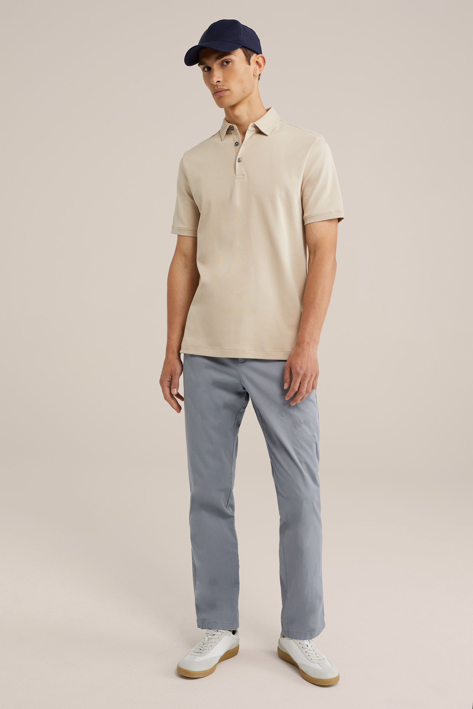 ultra soft polo WE Fashion Lichtbruin