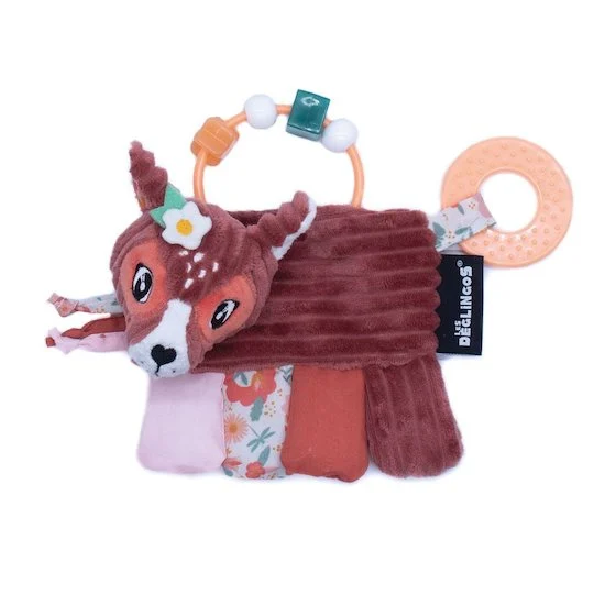 Mélimélos la biche hochet d'activités   Marron        de               Les Déglingos