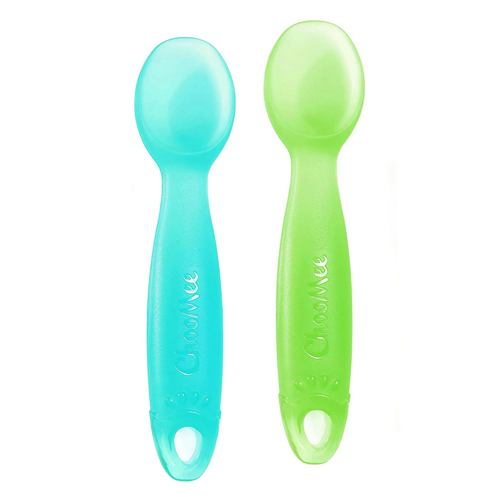 ChooMee Cuillère FirstSpoon Paquet de 2 - Aqua Verte