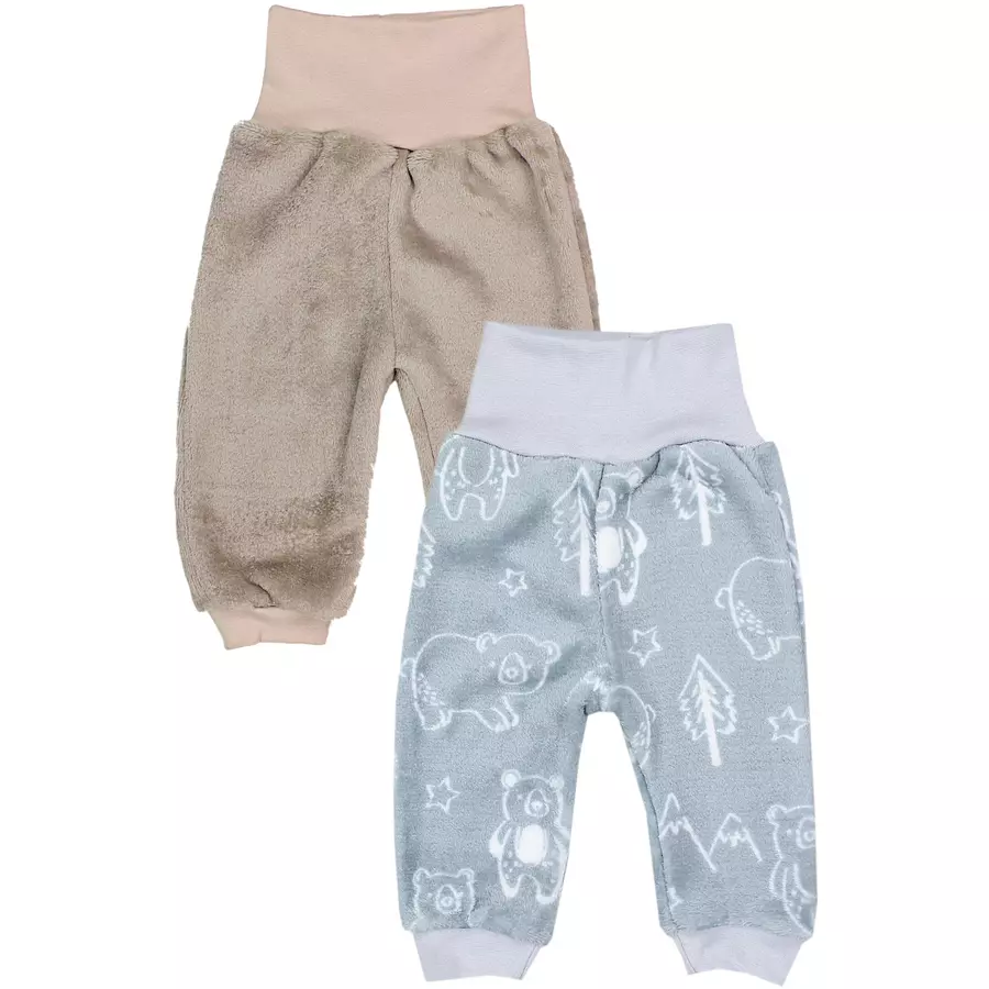 TupTam Baby Unisex Fleece Hose Babyhose Jogginghose Winter Warm beigegrau