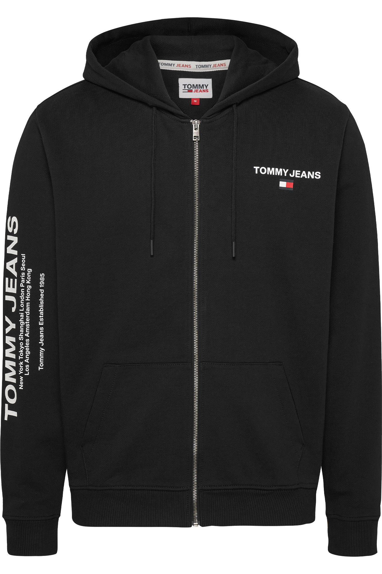 Moletom masculino Tommy Jeans com zíper.