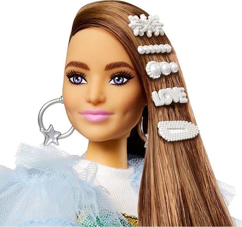 Barbie Extra Dukke - Jakke Og Regnbuekjole