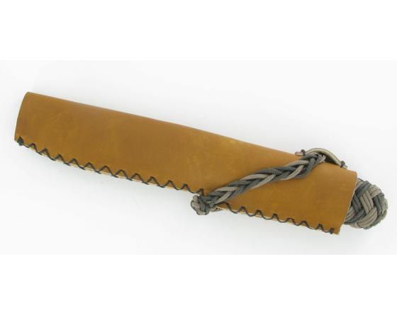 Pen Skoulm - Manche en cordage de bateau - Marron et kaki Couteau de poche par Neptunia