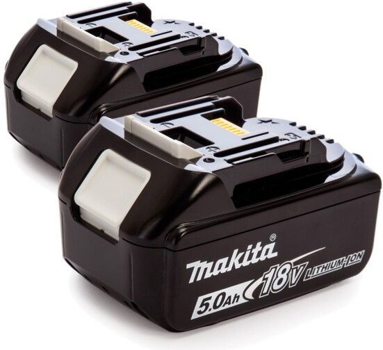 Makita DUB185 LXT 18V Li-ion Accu Blaas- En Zuigmachine (2x 5,0Ah) - 288 Km/h - Incl. Blaaspijp