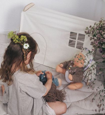 Loullou Puppenhaus für Spielbogen - Grau/Elfenbein