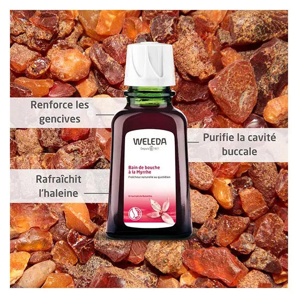 Weleda Soin Bucco-Dentaire Bain de Bouche à la Myrrhe Bio 50ml