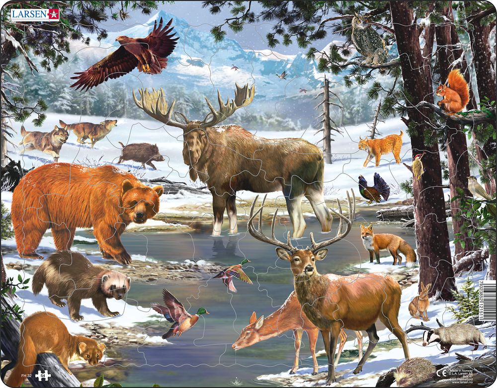 Larsen Puzzle Puzzle - Nordeuropaeischer Wald