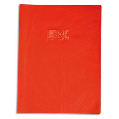 Calligraphe - Protège cahier sans rabat - 17 x 22 cm - rouge