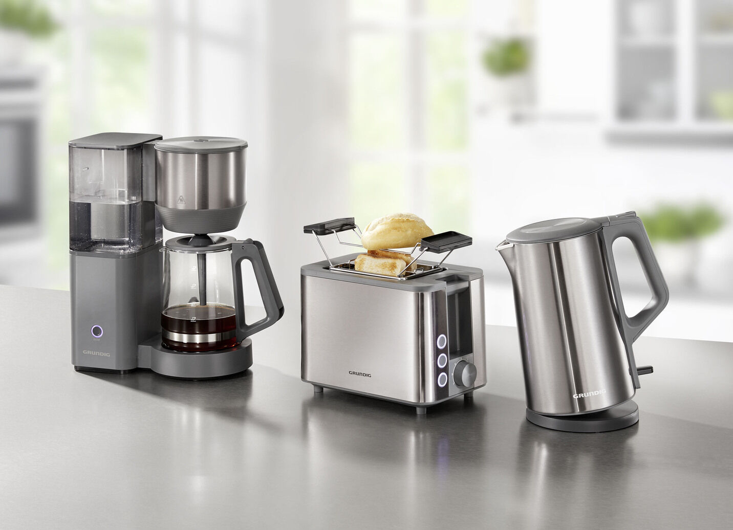Grundig Frühstücksserie aus hochwertigem Edelstahl