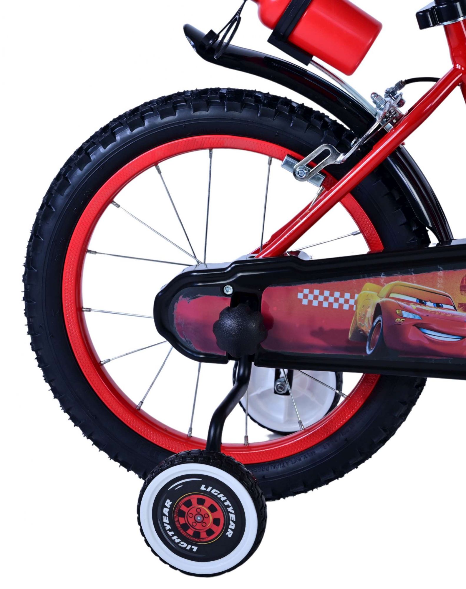 Kinderfahrrad Disney Cars Fahrrad für Jungen 16 Zoll Kinderrad in Rot