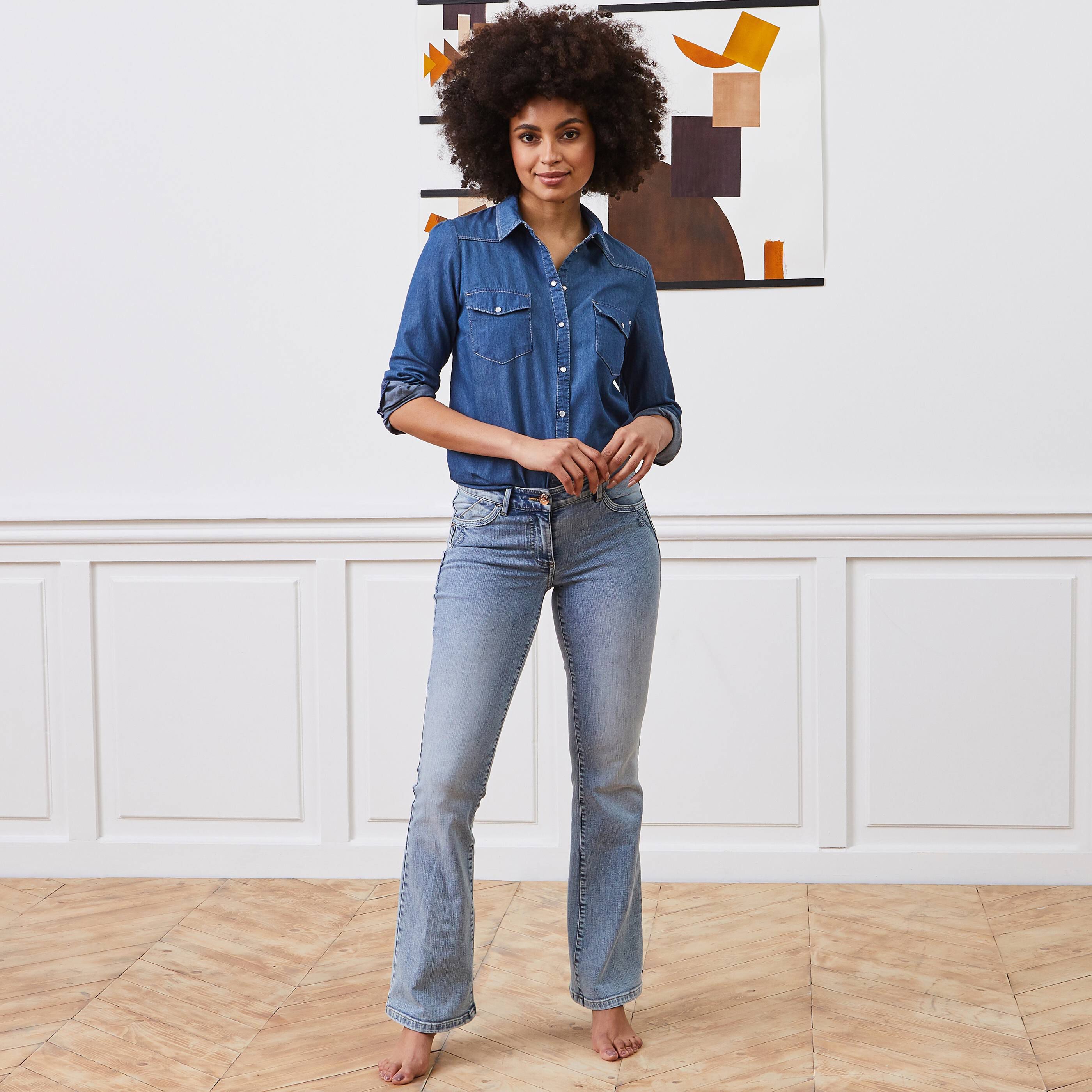 Jean bootcut BALI femme - LIGHT STONE