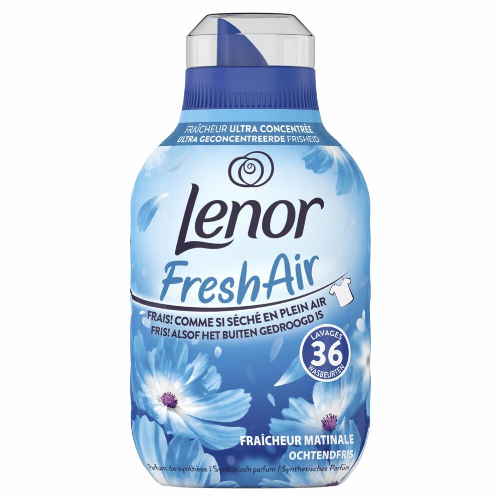 6x Lenor Wasverzachter Fresh Air Ochtendfris 36 Wasbeurten504 ml