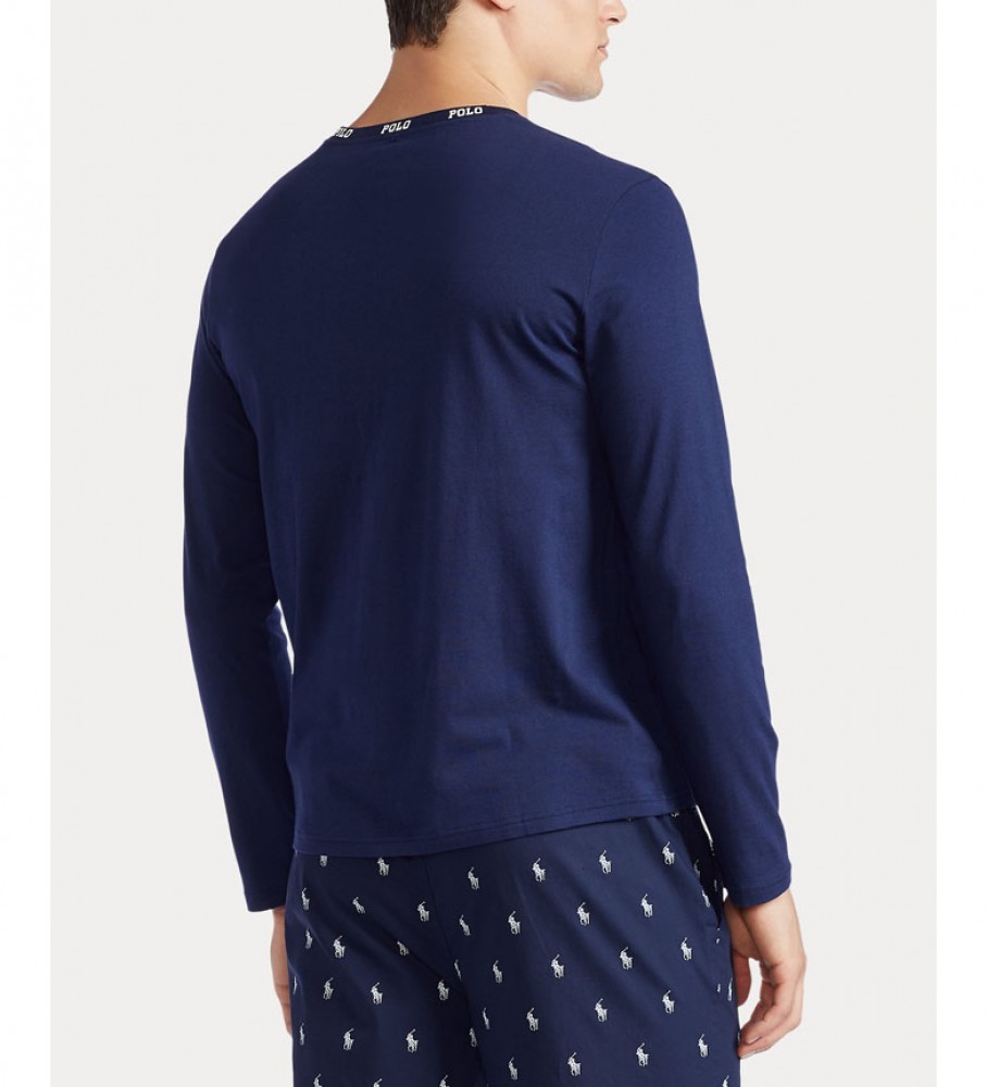 Camiseta de pijama Ralph Lauren Navy Crew-Sleep