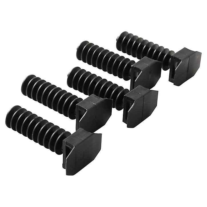 25 embases de fixation sur maçonnerie Diall pour collier de serrage 9 mm noir