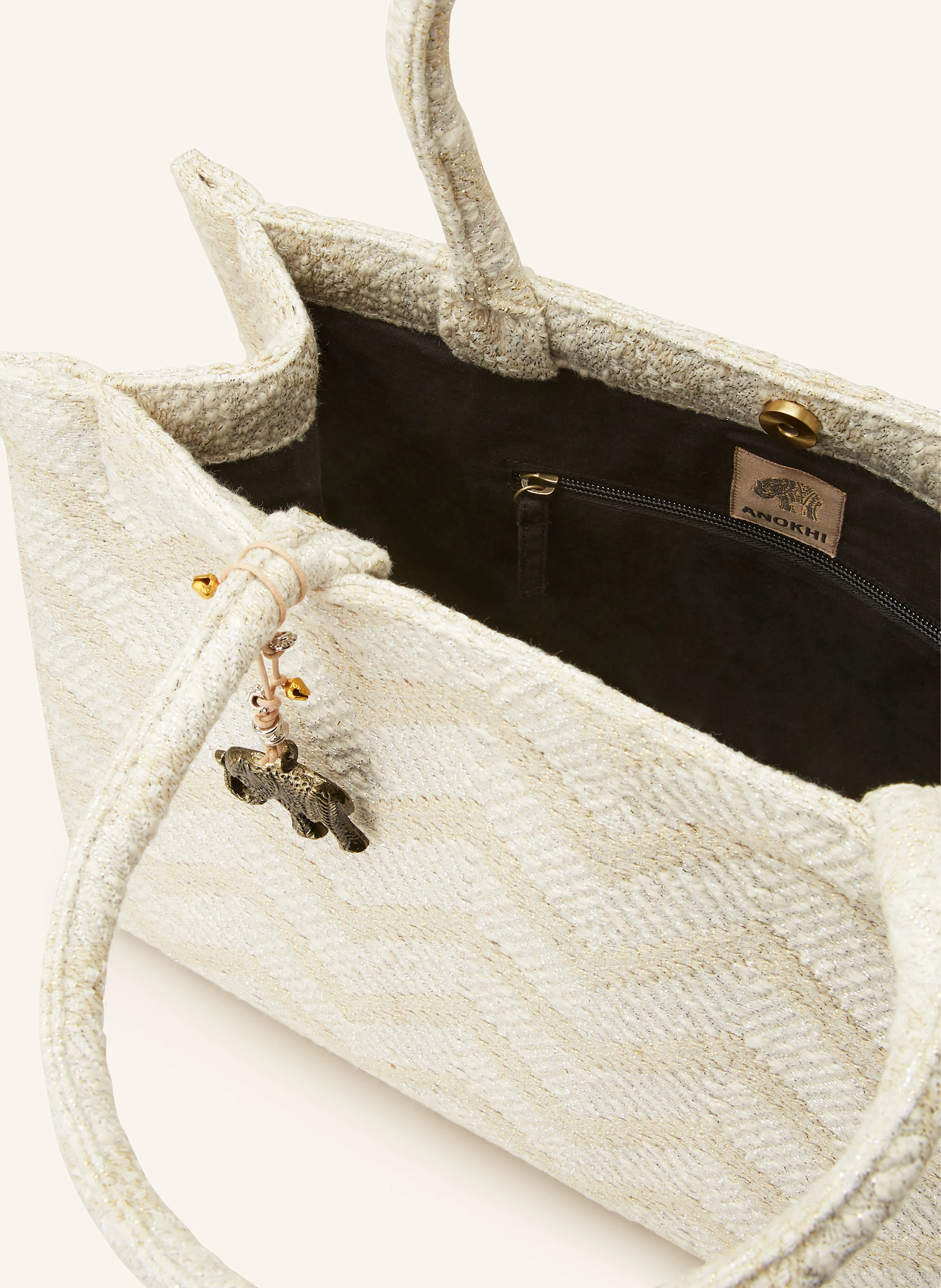 ANOKHI Shopper mit Glitzergarn