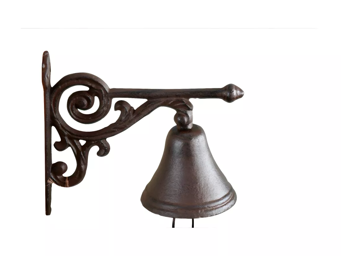 Cloche arabesque fonte Fonte Marron - Décoration d'Autrefois