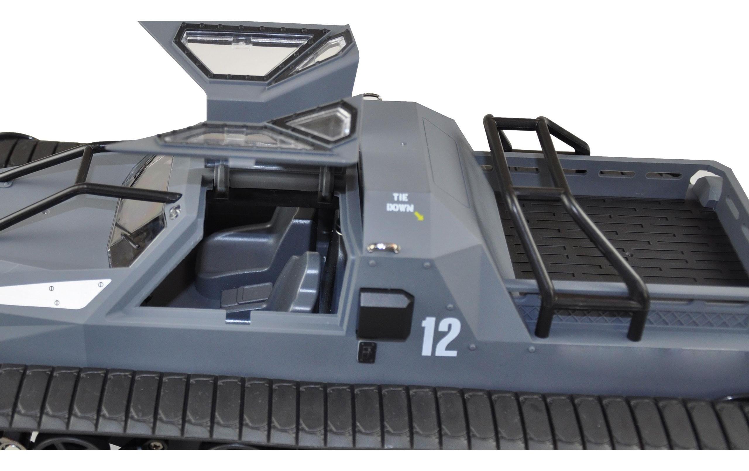 Kettenfahrzeug Military Police Grau, RTR, 1:12Futuristisches Raupen-Fahrzeug