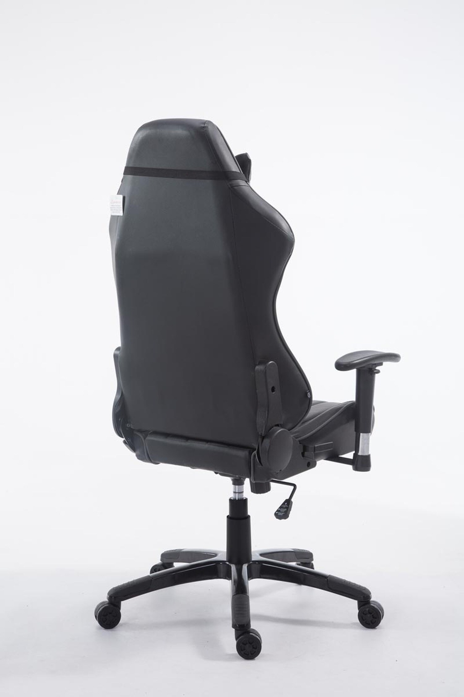 TPFLiving Racing Bürostuhl Shiva Kunstleder Schwarz/Blau