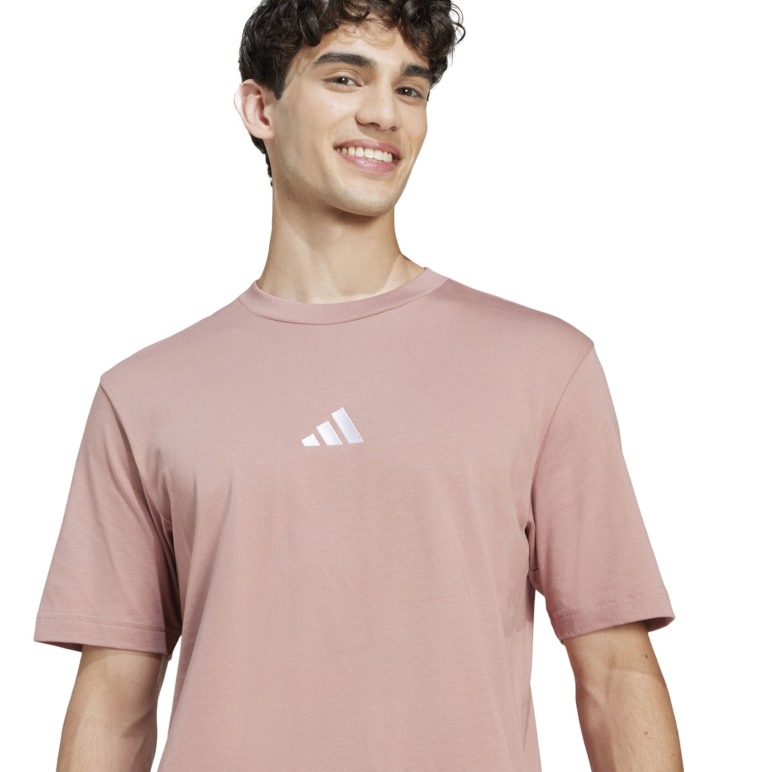 adidas Essentials Small Logo T-shirt Hommes - Vieux Rose