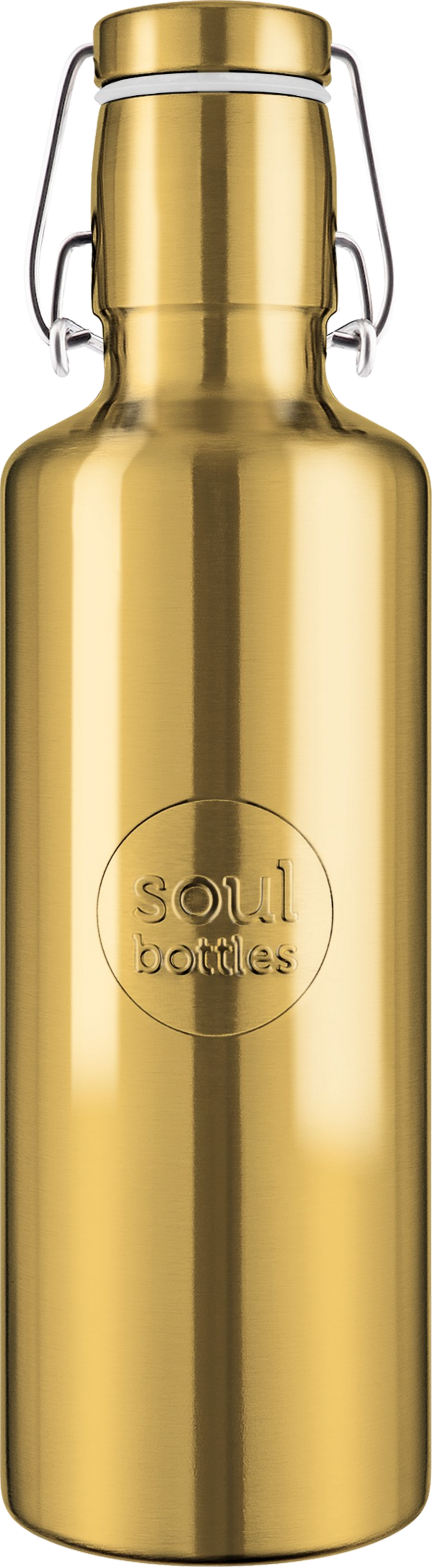 soulbottles  Steel Light Gold