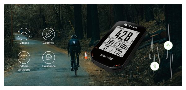 BRYTON Compteur GPS Rider 420H   Ceinture Cardio