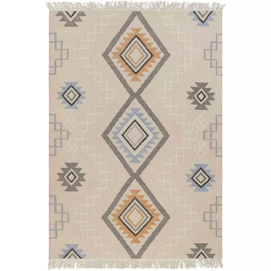 Green Looop Handweb-Teppich Jong beige