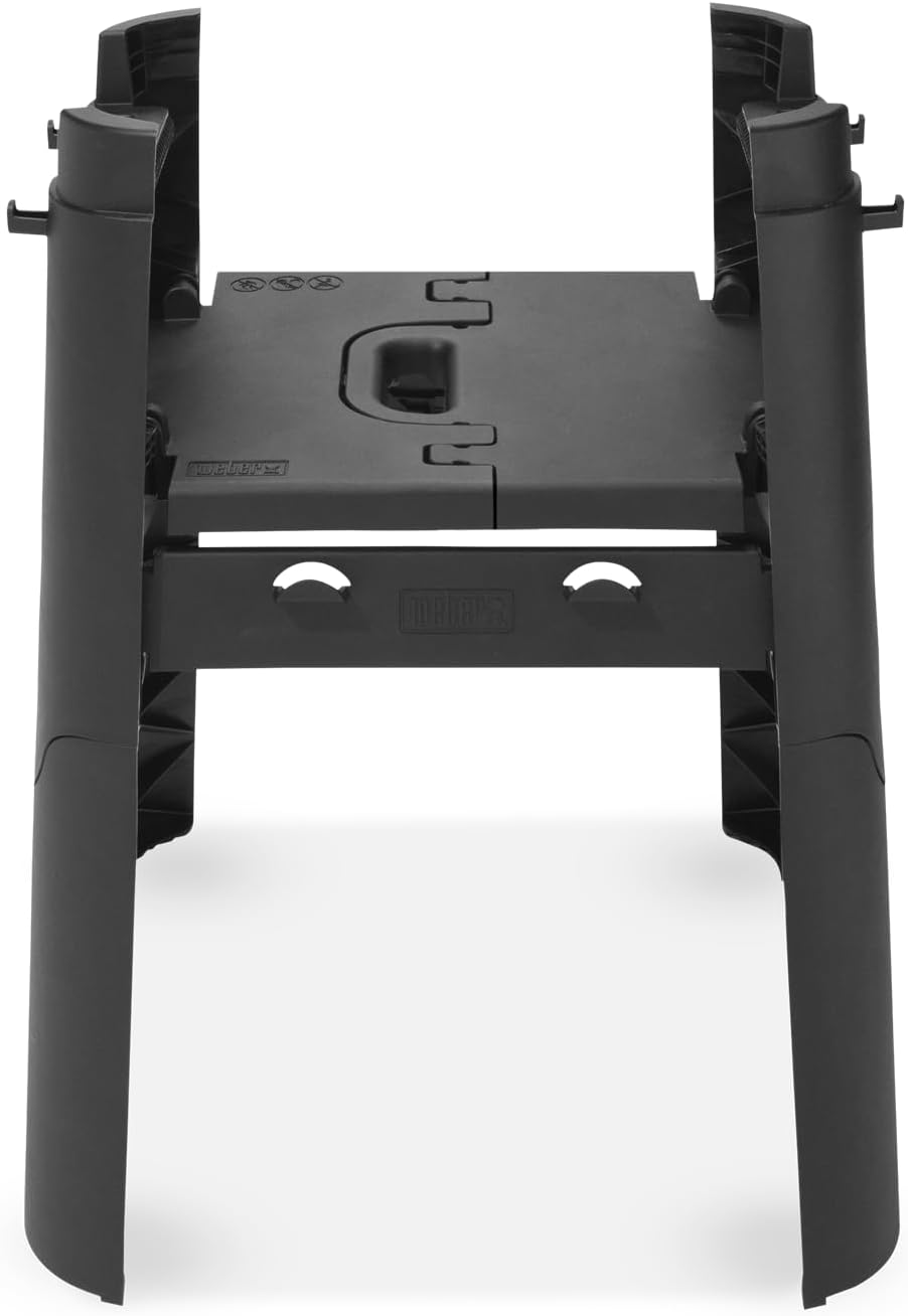 Weber Stand mit Seitentisch/Für den Lumin Compact Elektrogrill, Zusammenklappbares Design, Integrierte Werkzeughaken, Einfache Montage, 68 x 55 x 55,5 cm