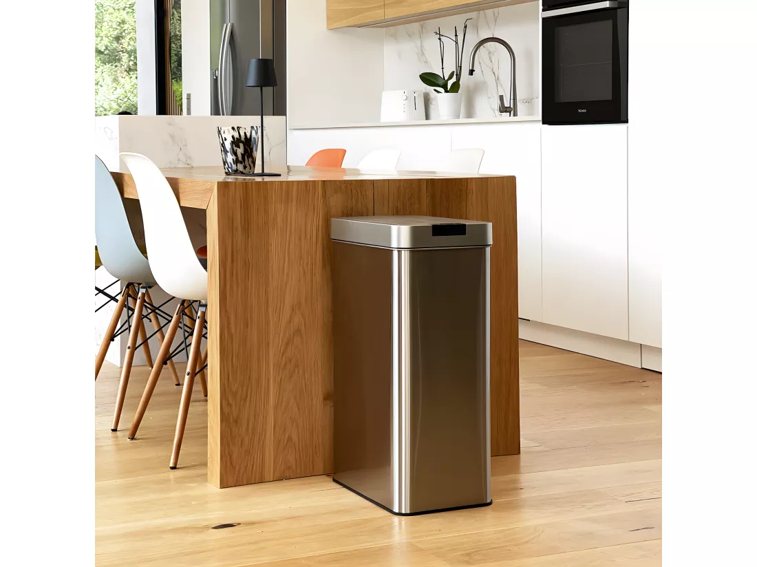 Poubelle de cuisine automatique SILVERLAKE Argent Acier inoxydable 70 L