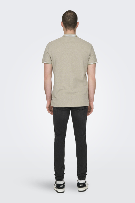 Only & Sons beige heren polo
