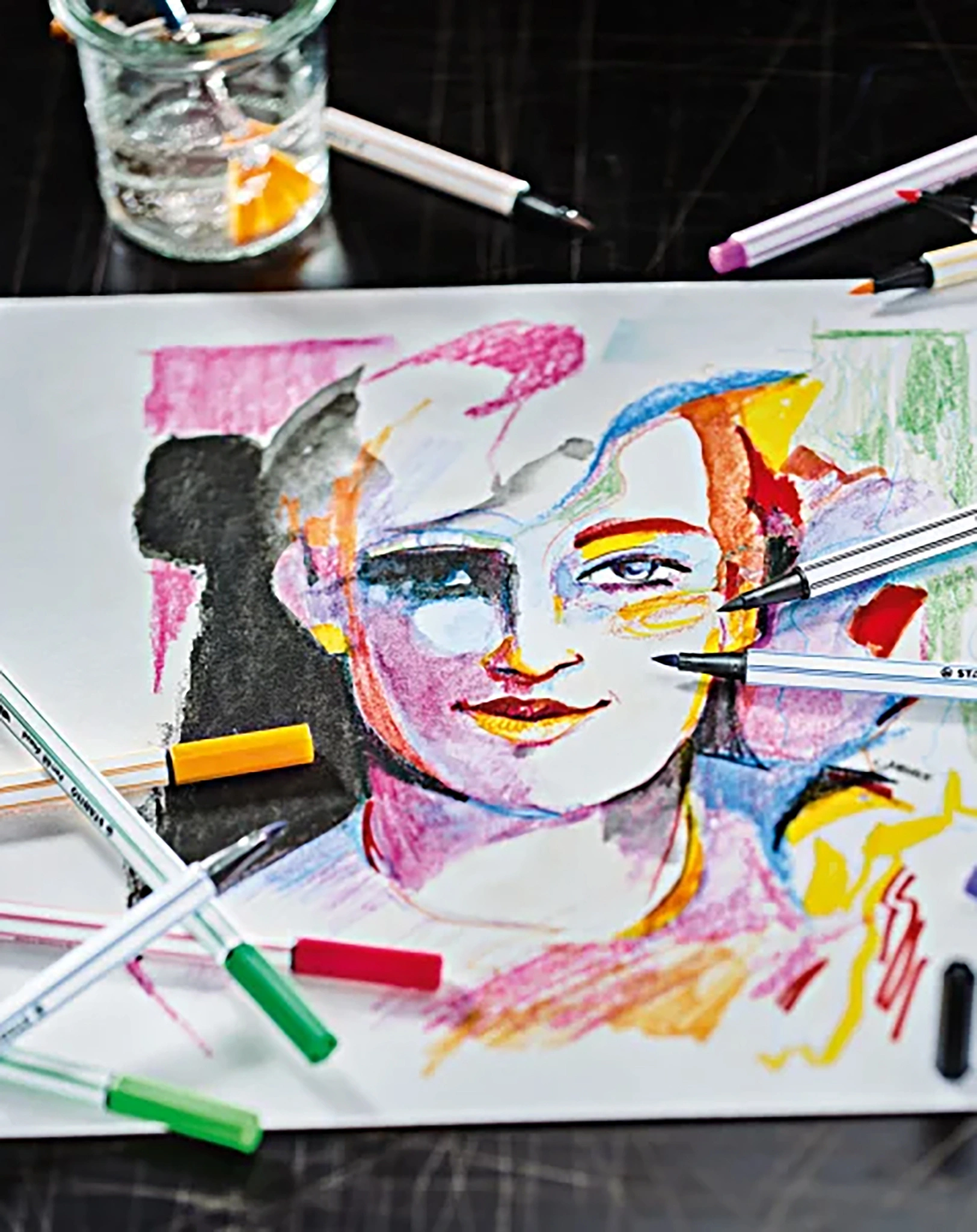 Filzstift STABILO® Pen 68 BRUSH ARTY mit 20 Farben