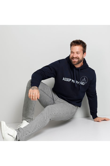 Boston Park Hoodie, Schriftzug, bis 72/74