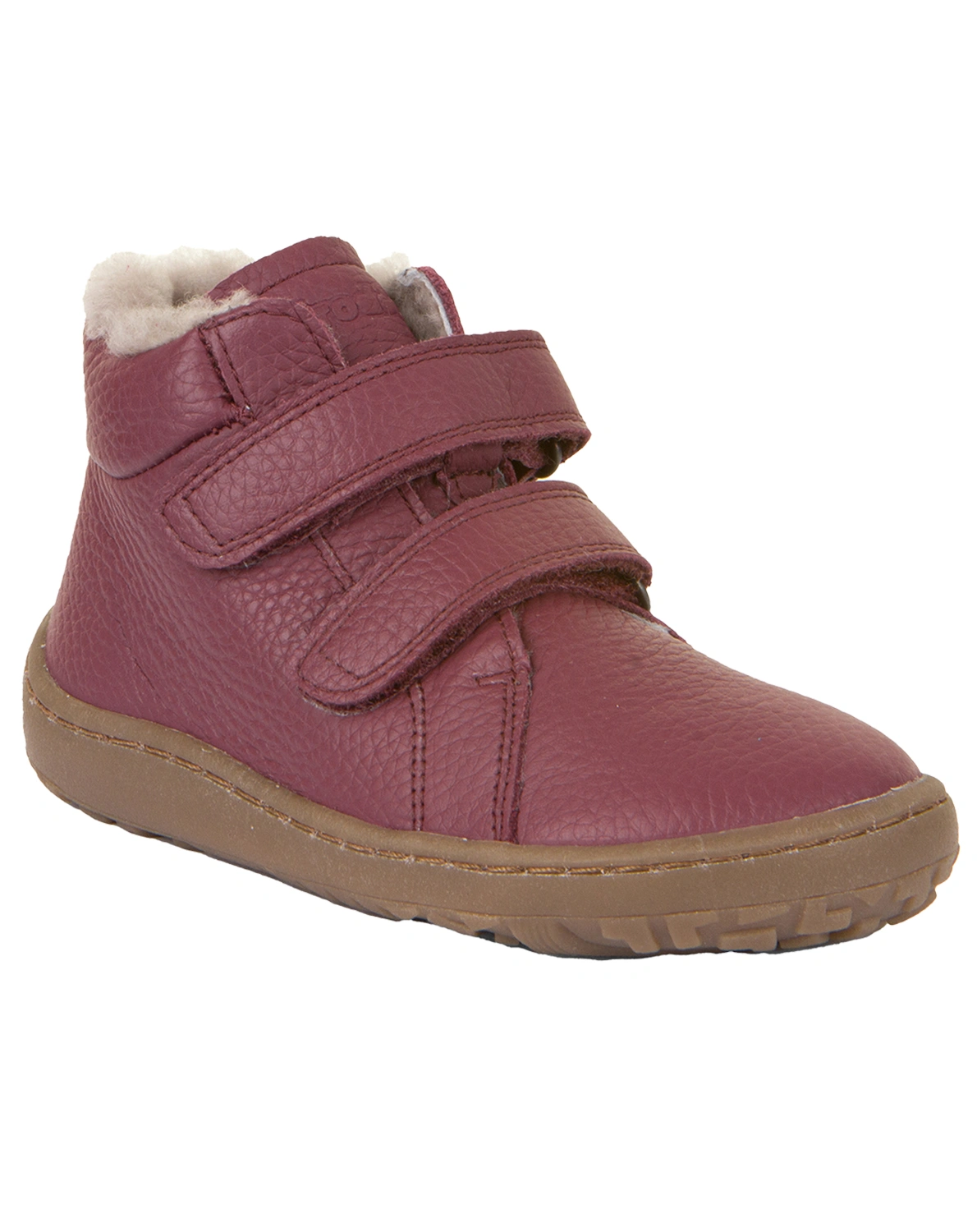 Halbschuhe BAREFOOT WINTER FURRY in bordeaux