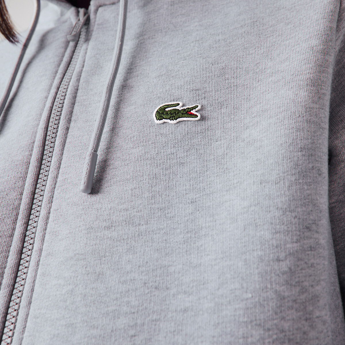 LACOSTE<br>Moletom com zíper em katoen