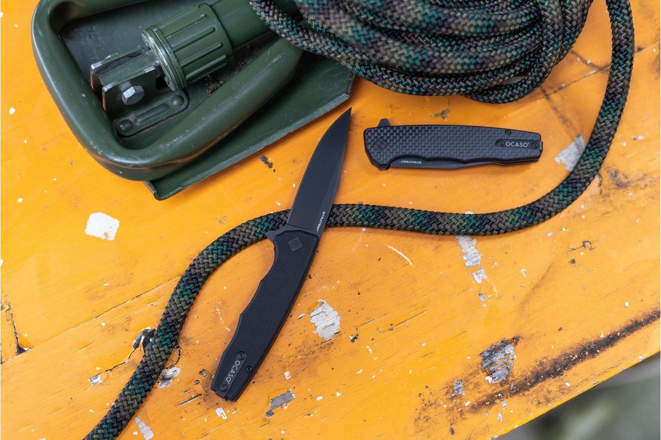 Ocaso Strategy 29BGB Black Blade, Black G10, zakmes