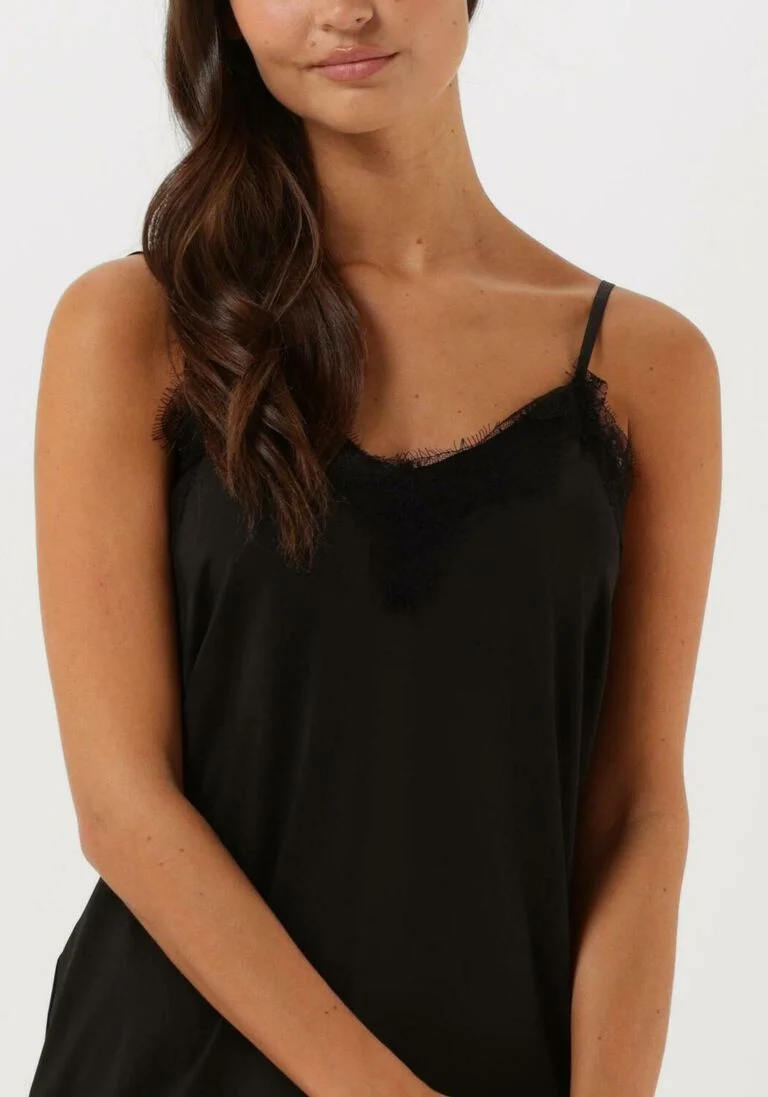 CC HEART zwarte cc heart mini jurk lace slipdress