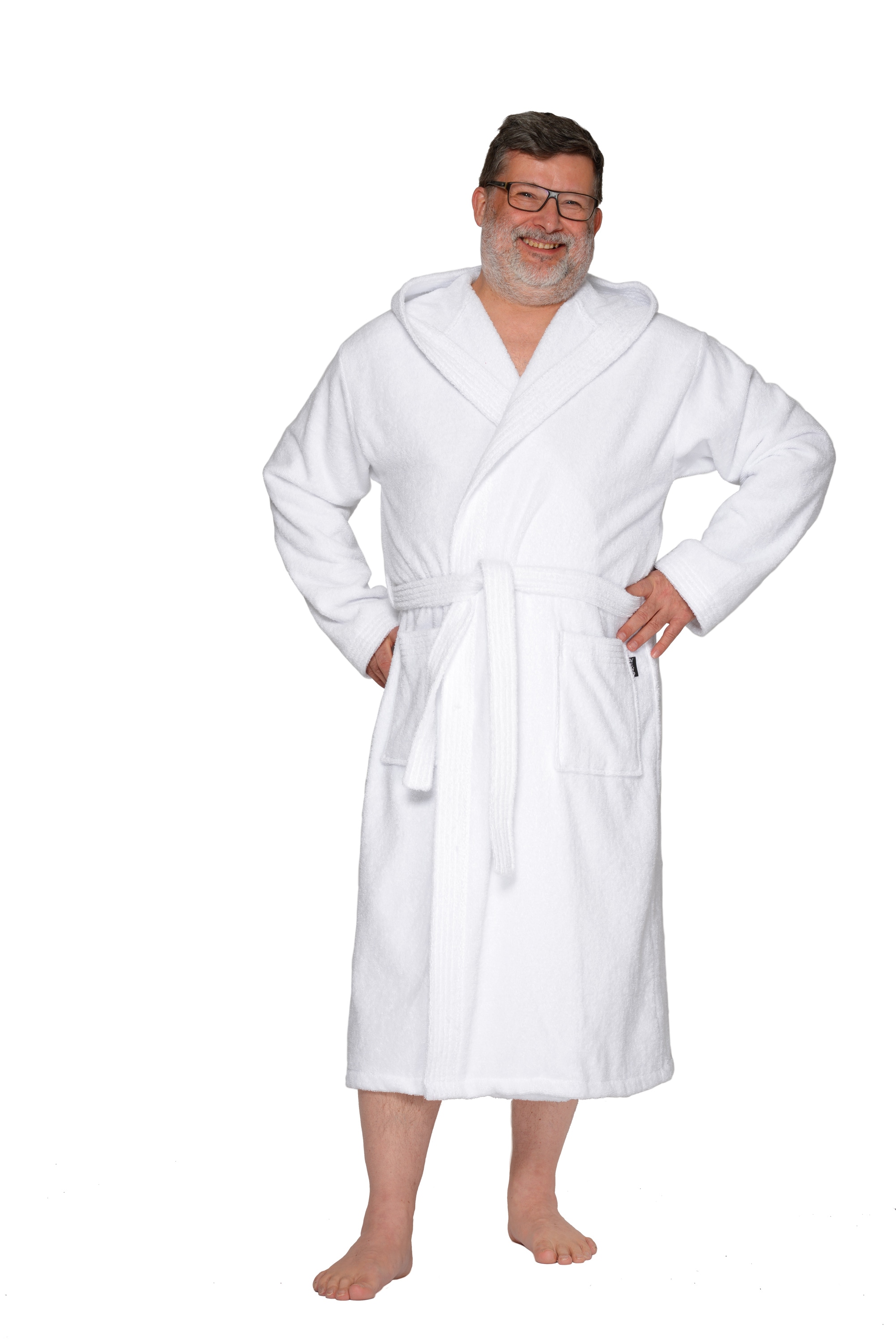 Wewo fashion Unisex-Bademantel »3004, ideal für Sauna & Spa, Hotelbademantel, Morgenmantel«, 1 Stk. klassisch elegant