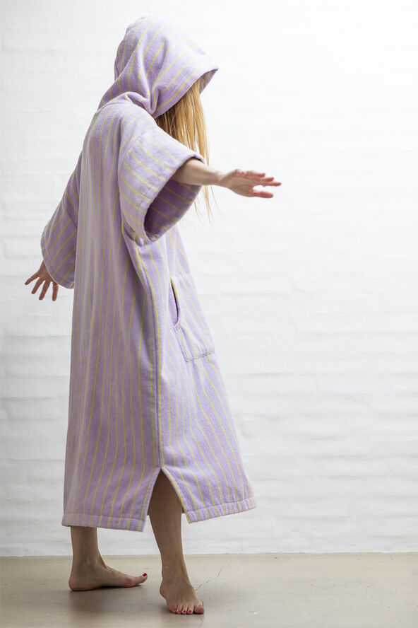 Bongusta Naram Poncho - lilac & neon yellow Lilac & neon yellow