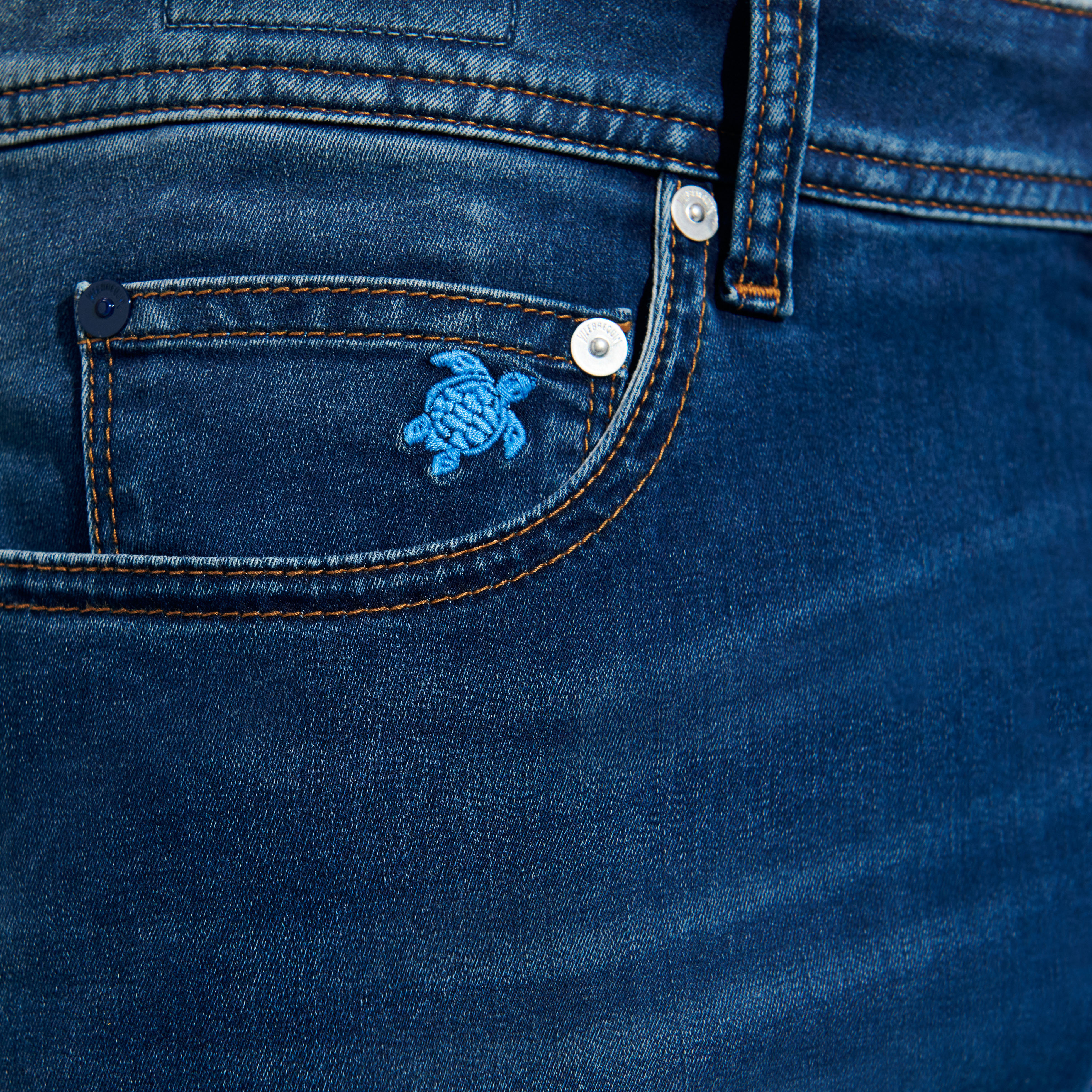 Jeans 5 Poches Homme Imprimé Sud | Jeans Homme Vilebrequin