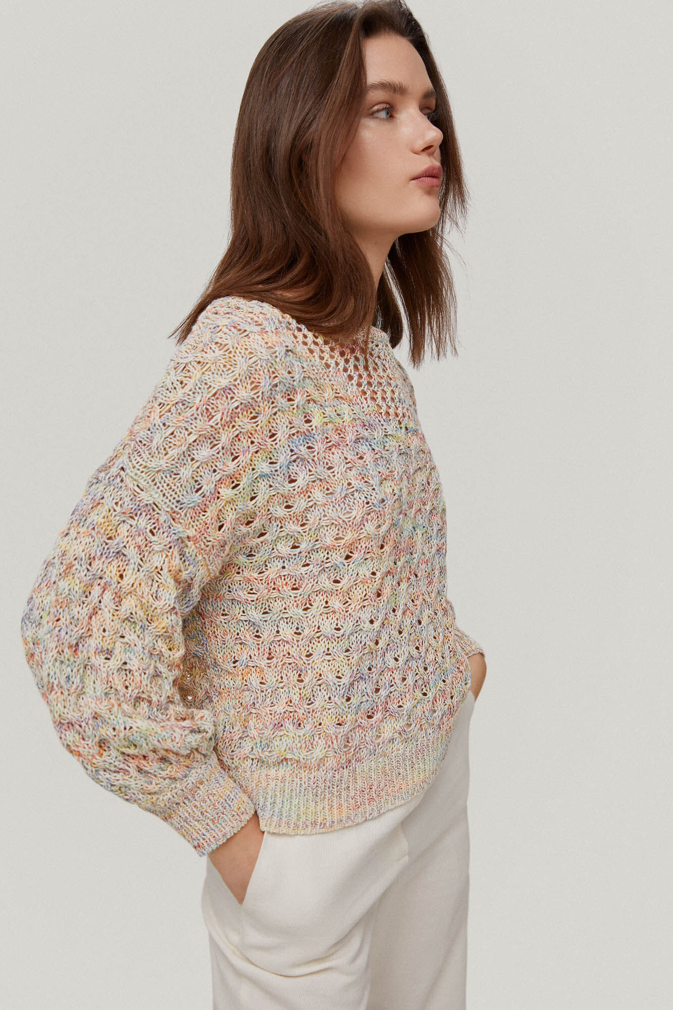 Camisa estruturada multicolorida - Variadas