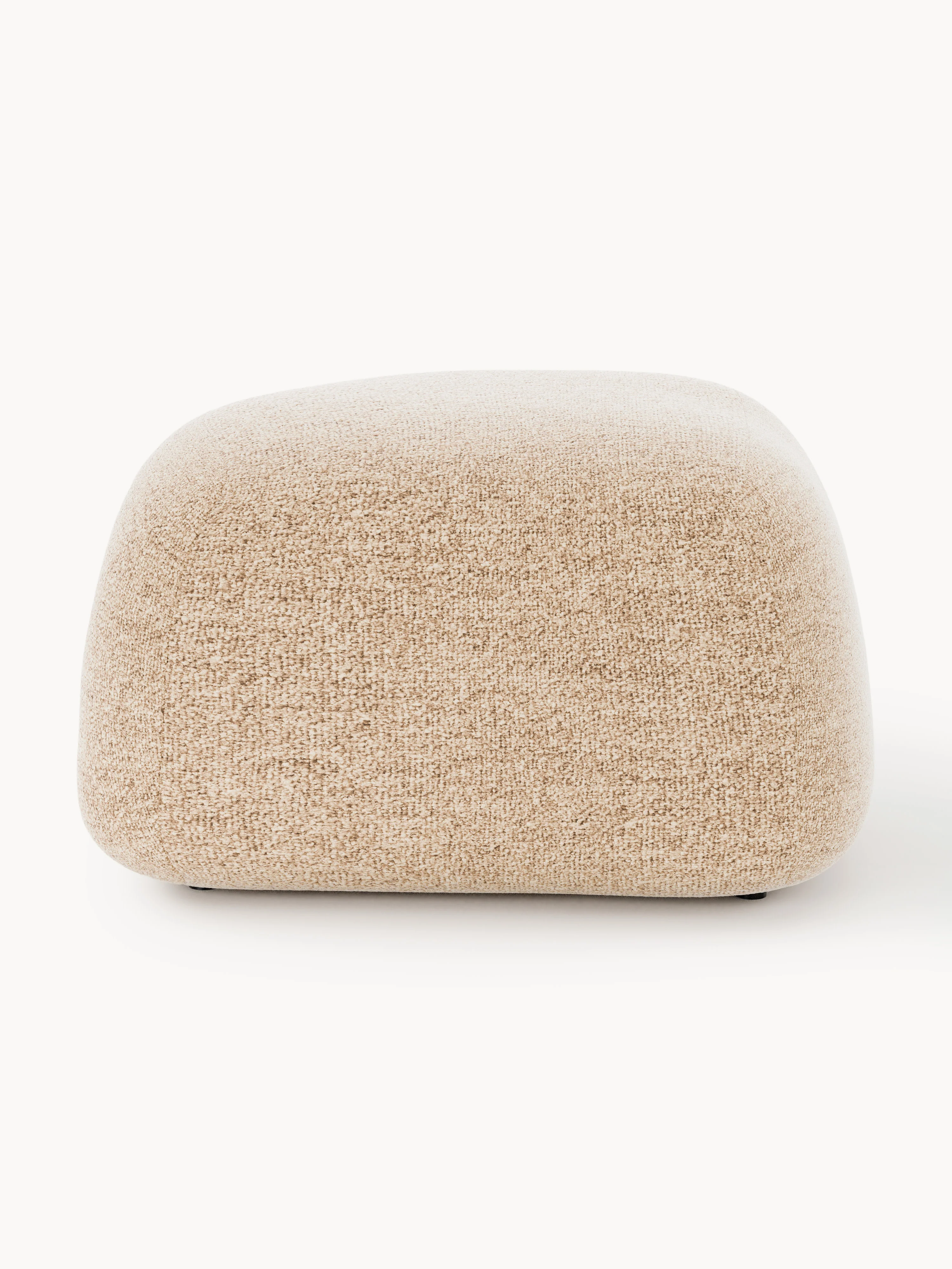 Ovale bouclé poef Wolke