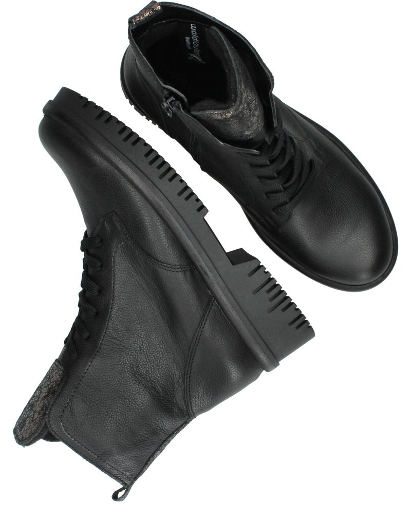 Waldlaufer Alea Veterboots Zwart Dames