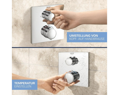 Grohe Quickfix inbouwthermostaat douche PRECISION chroom 34881000